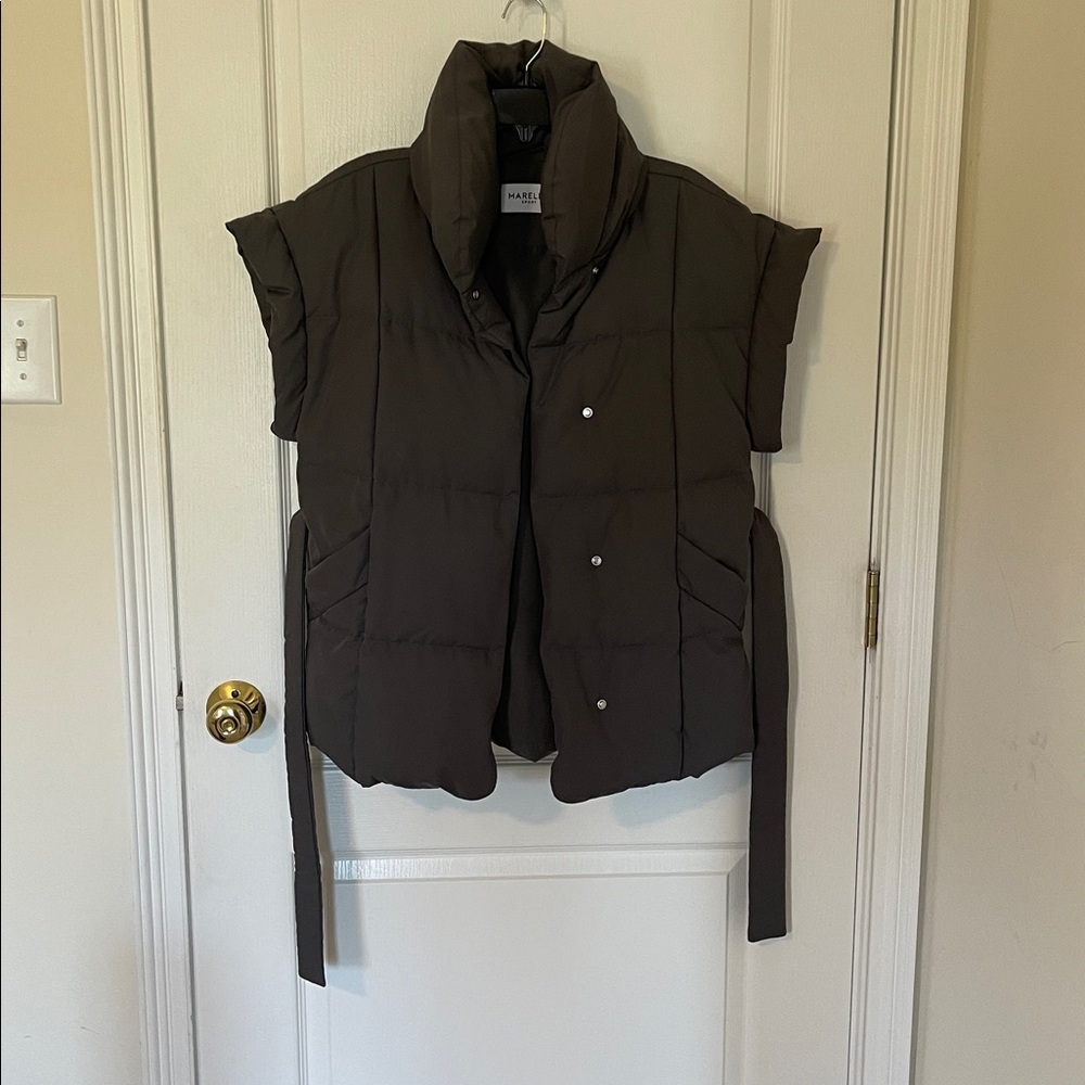 MARELLA Gray Puffer Jacket View 3